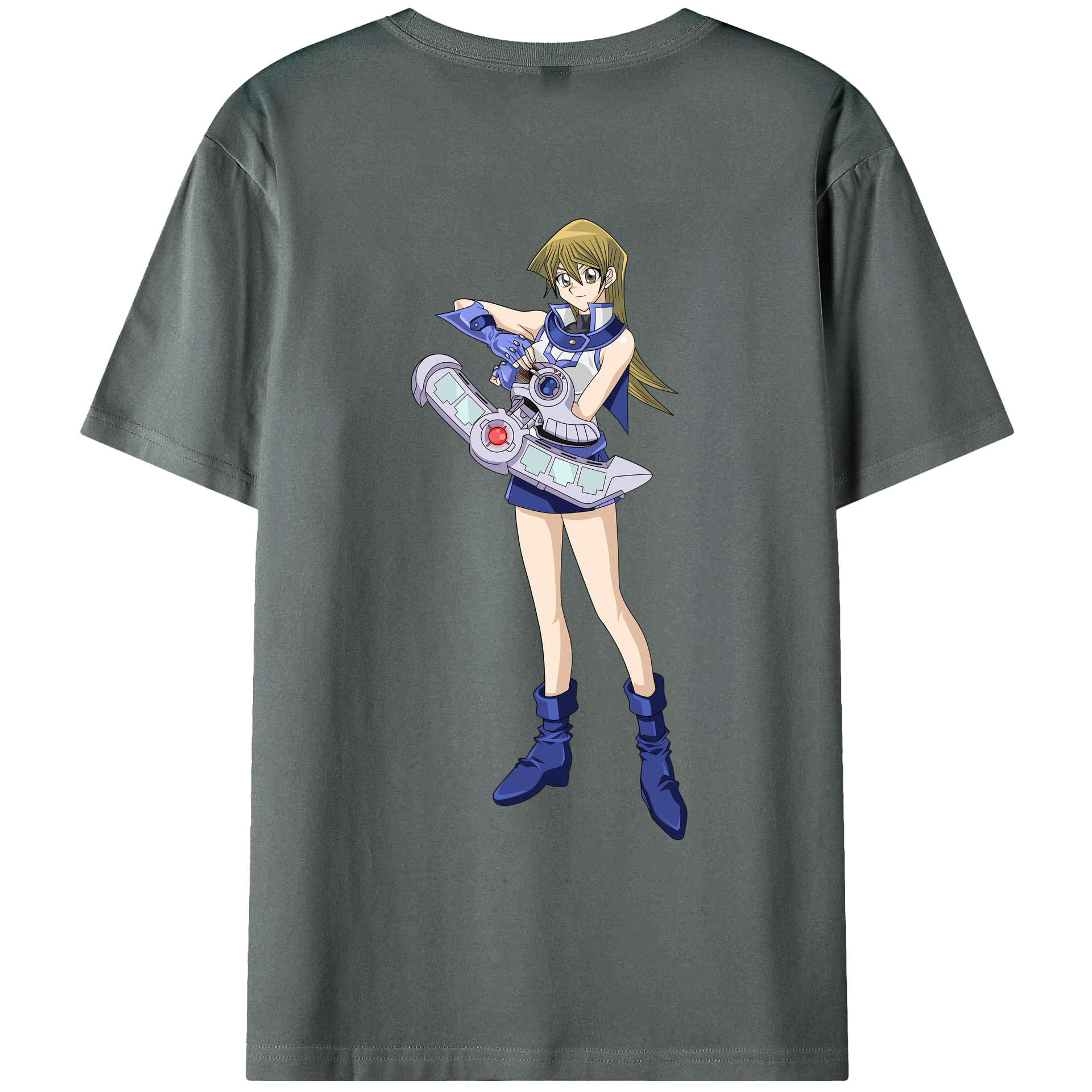 （画像用） 遊☆戯☆王 Yu-Gi-Oh! 綿100％ メンズ半袖Tシャツ（バックプリント） 通気性